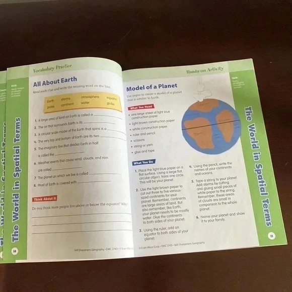 Brand New Evan-Moor Skill Sharpeners Geography 3 grade - Picture 4 of 7